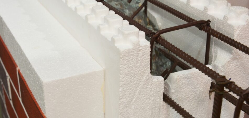 A,close Up,of,an,insulated,concrete,form,(icf),wall,with