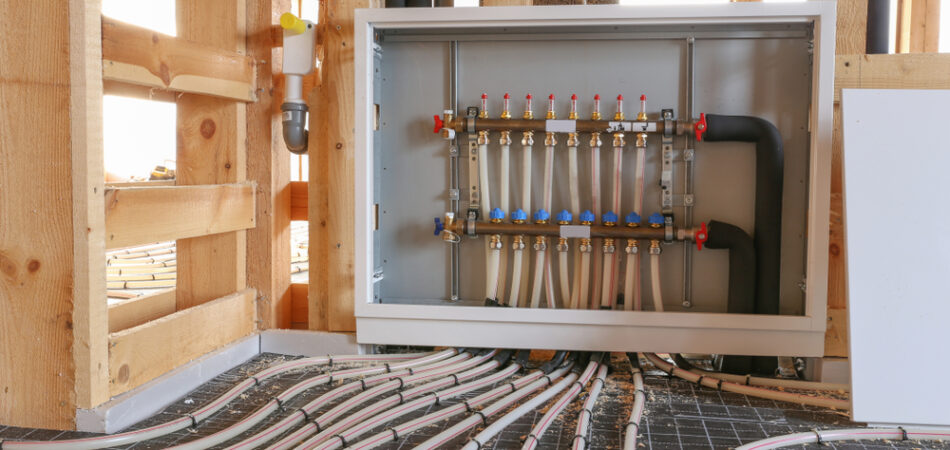Construction,of,house.,tubing,are,elements,of,radiant,floor,heating